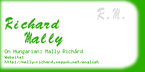 richard mally business card